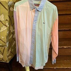Vineyard Vines Pastel Colorblock Men's Shirt